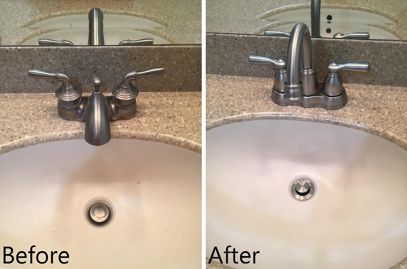 Bathroom faucet replacement